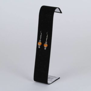 Orange Tibetan Earrings