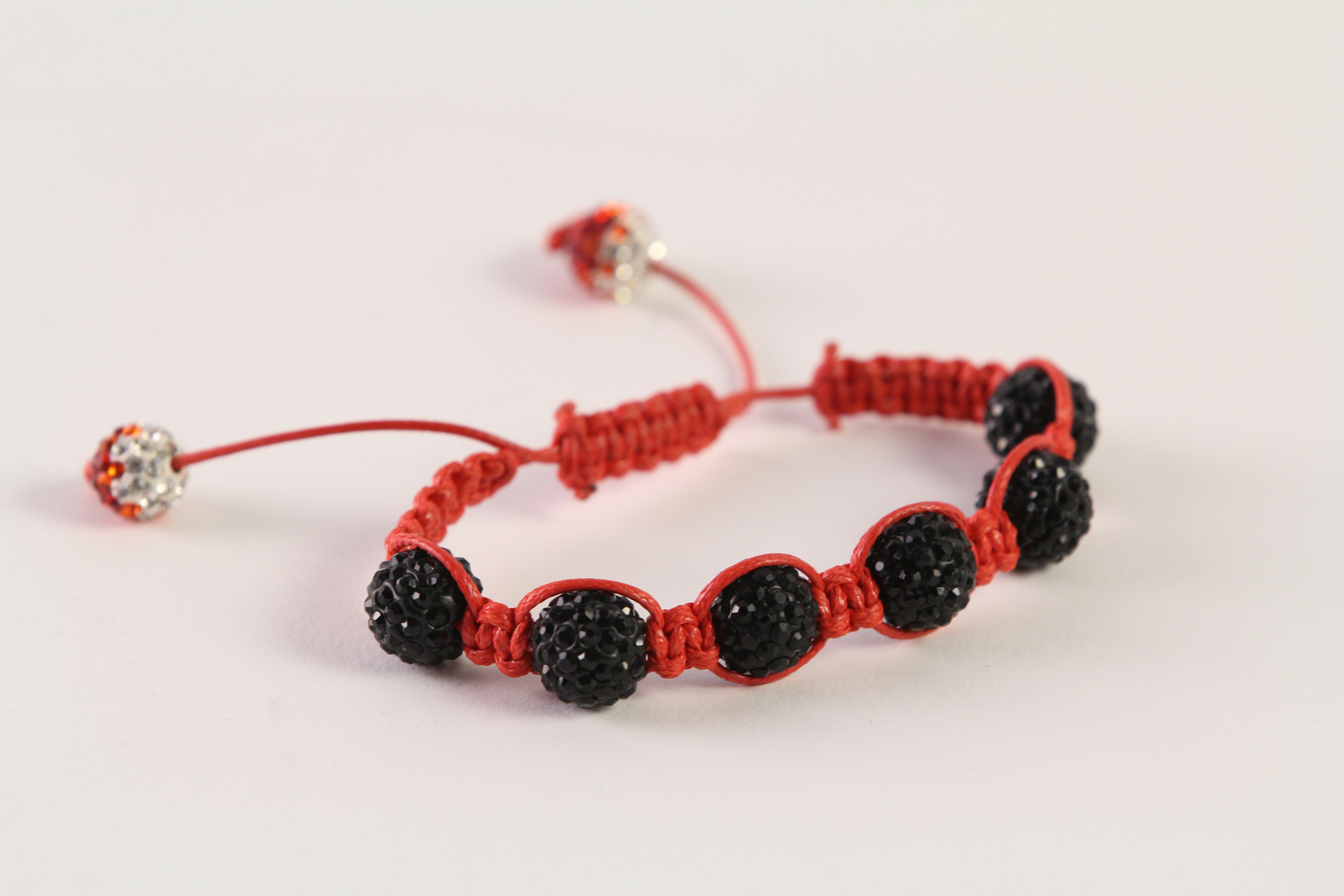 2PCS COUPLE SET - Lucky Red String Gold Adjustable Braided Shamballa  Bracelet | eBay